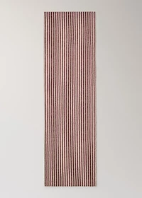 100% linen striped table runner