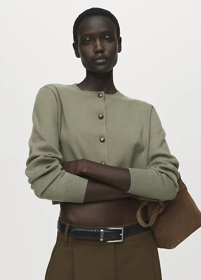 Knitted button cardigan