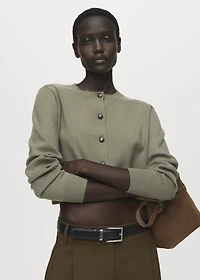 Knitted button cardigan