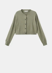 Knitted button cardigan
