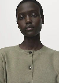 Knitted button cardigan