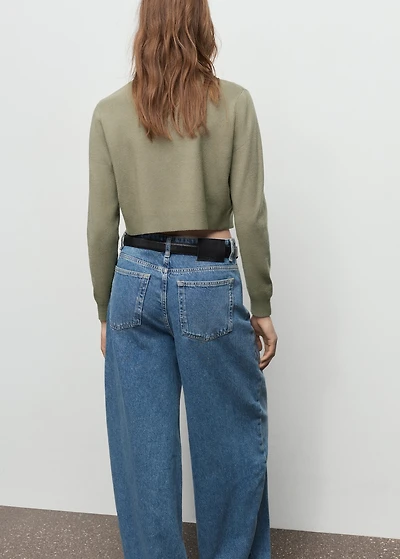 Knitted button cardigan