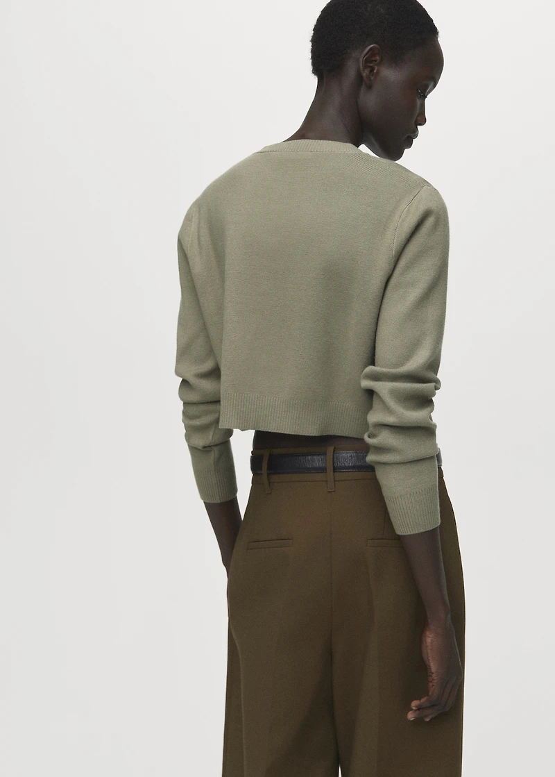 Knitted button cardigan