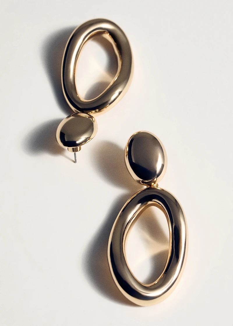 Twisted hoop earrings