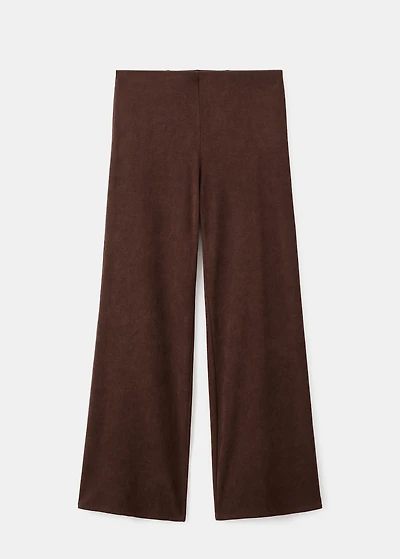 Corduroy pants with elastic waist