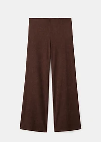 Corduroy pants with elastic waist
