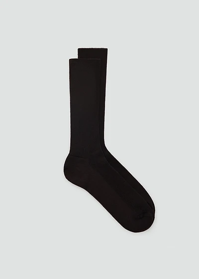 Ribbed cotton socks