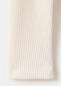 Ribbed long-sleeved t-shirt