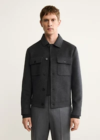 Handmade wool jacket with pockets