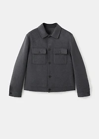 Handmade wool jacket with pockets