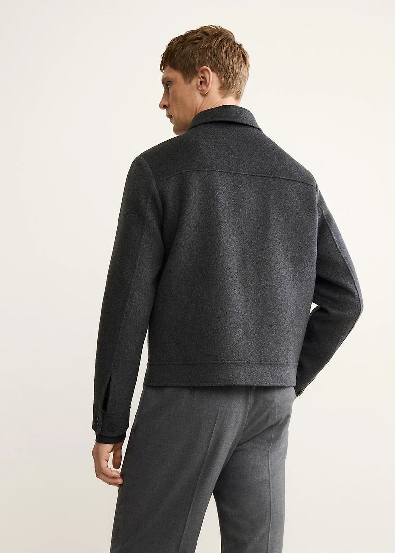 Handmade wool jacket with pockets