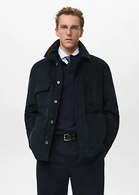 Corduroy jacket with pockets