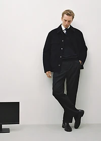 Corduroy jacket with pockets