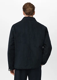 Corduroy jacket with pockets