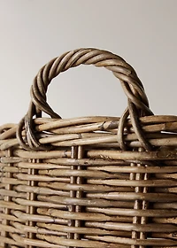 Large rattan basket