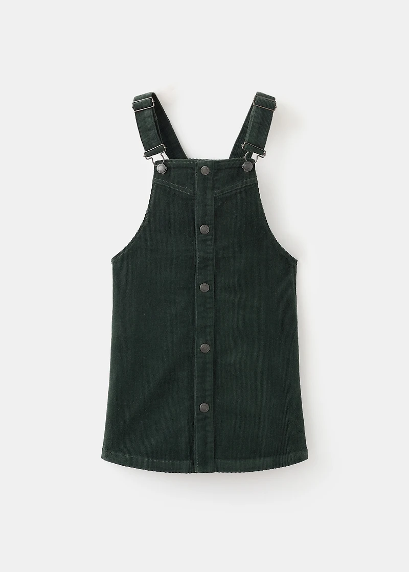 Corduroy pinafore dress