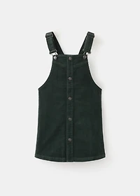 Corduroy pinafore dress
