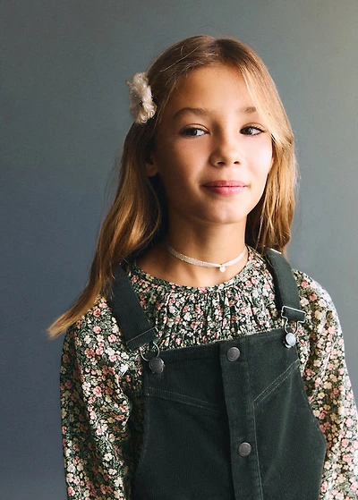 Corduroy pinafore dress