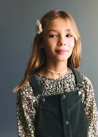 Corduroy pinafore dress