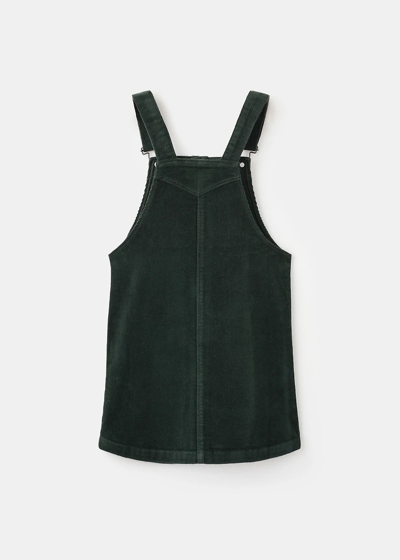 Corduroy pinafore dress
