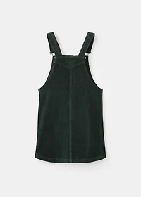 Corduroy pinafore dress