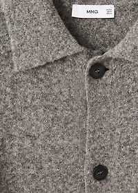 Knitted wool blend cardigan