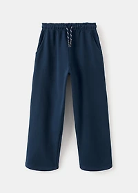 Cotton joggers with elastic waist