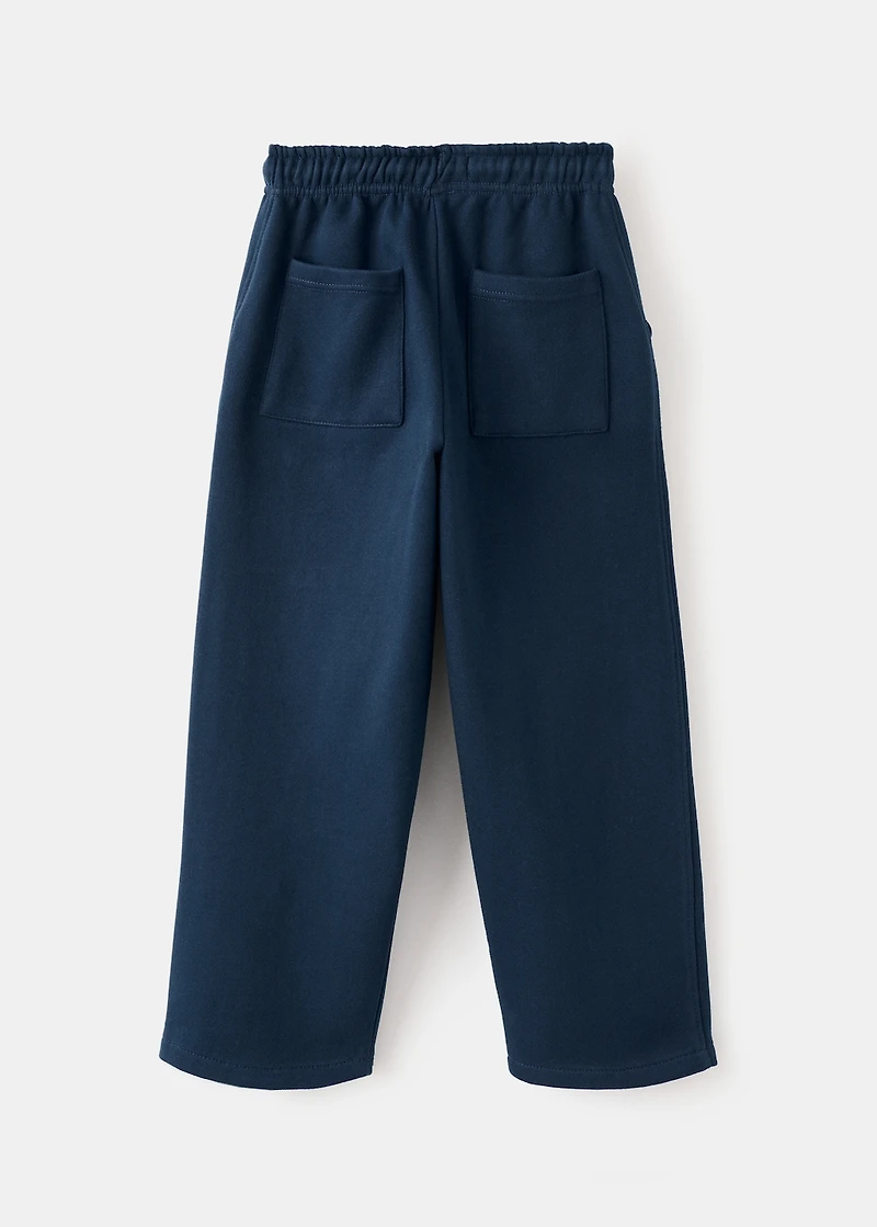 Cotton joggers with elastic waist