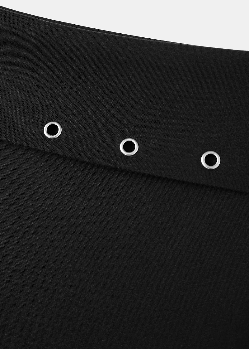 Asymmetrical studded dress