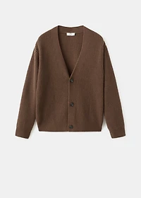 100% wool cardigan with buttons