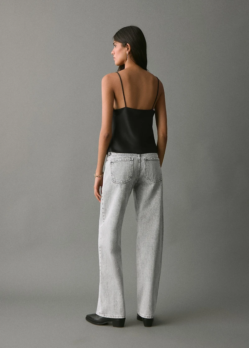 Straight-fit jeans with studs