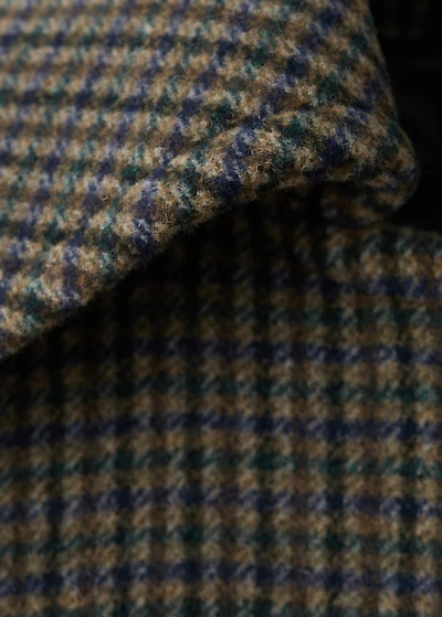 Houndstooth wool jacket