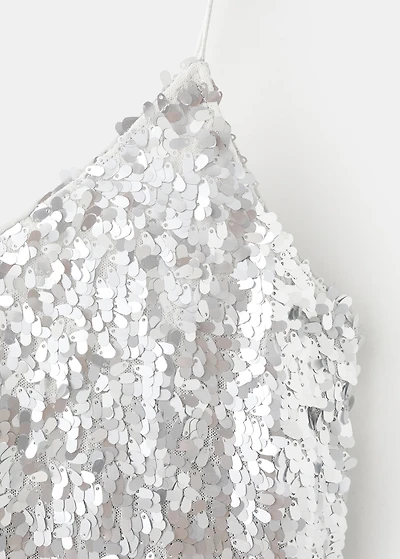 Short dress with sequins