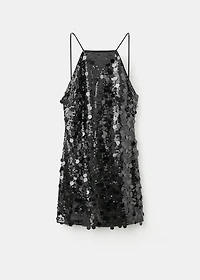Short dress with sequins