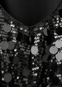 Short dress with sequins