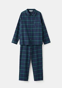 Set of long check pyjamas