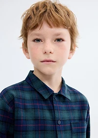 Set of long check pyjamas