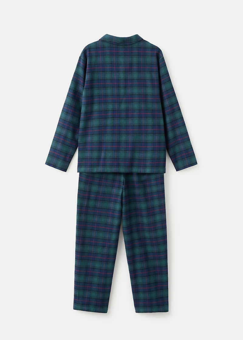 Set of long check pyjamas
