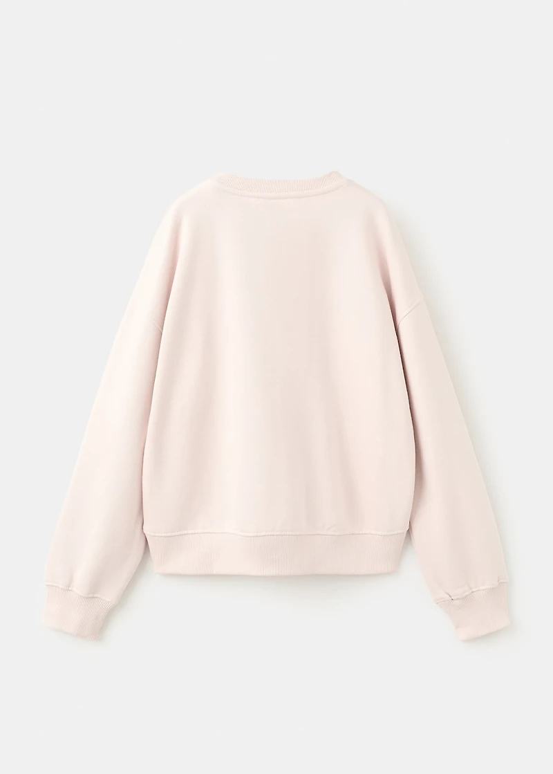 Embroidered cotton sweatshirt