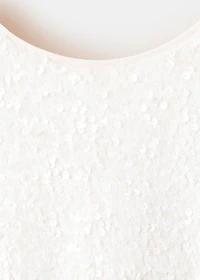 Short dress with sequins