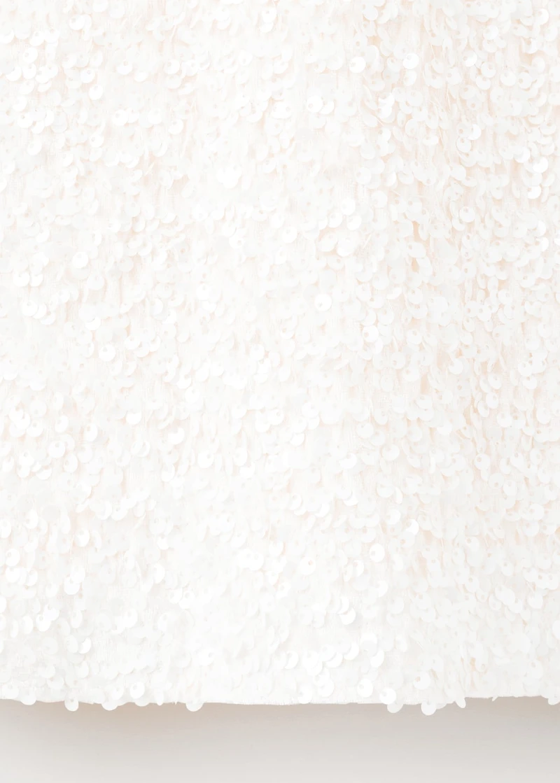 Short dress with sequins