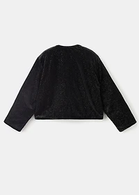 Lurex jacket with buttons