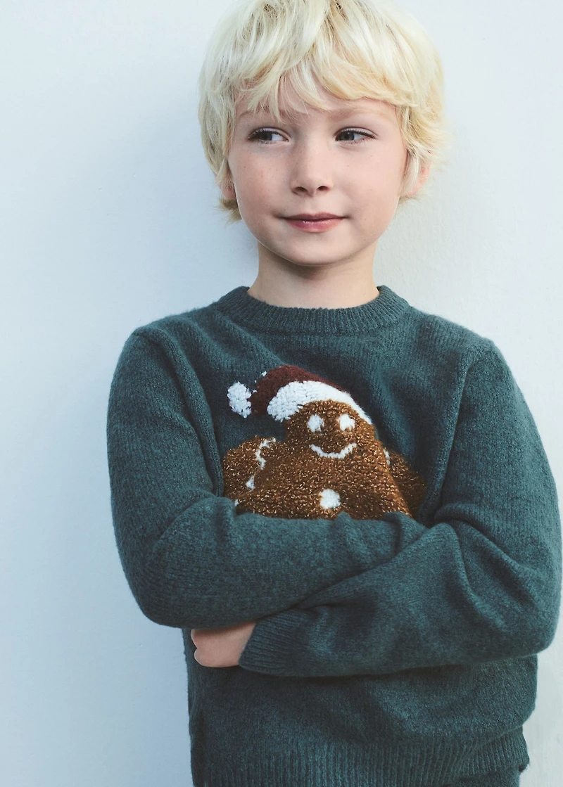 Christmas embroidered sweater
