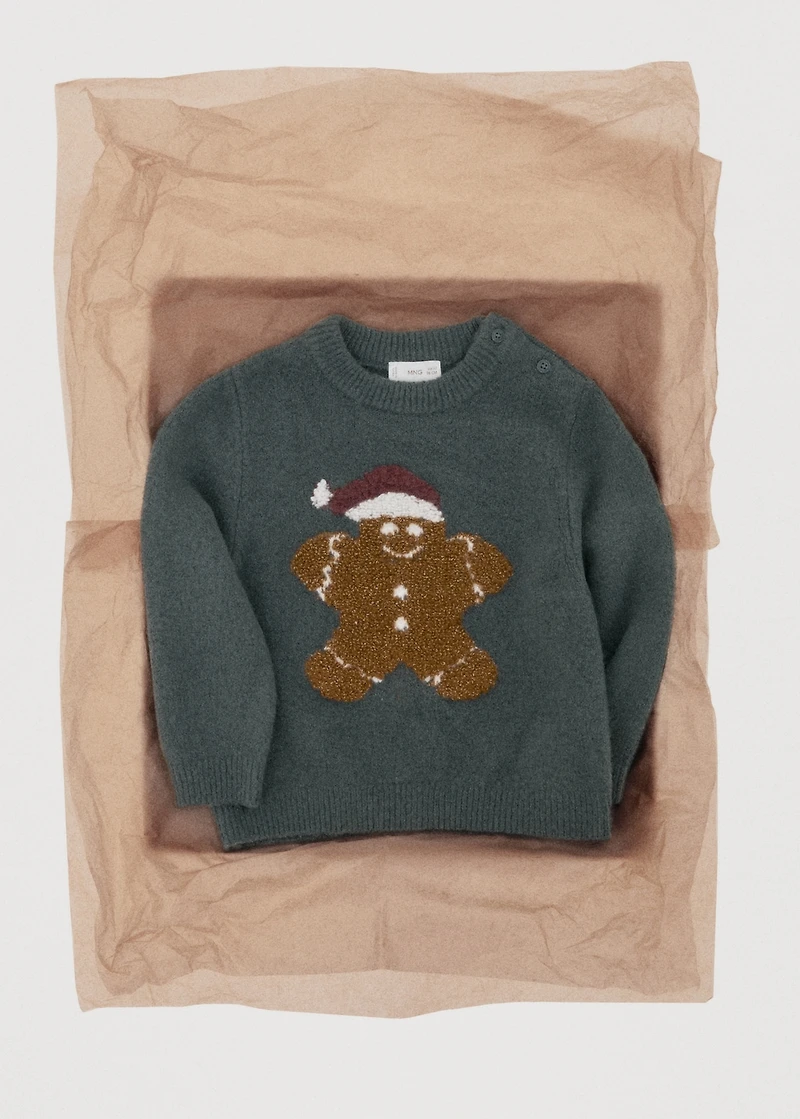 Christmas embroidered sweater