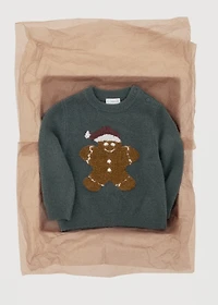 Christmas embroidered sweater