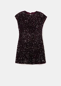 Sequin dress with open back