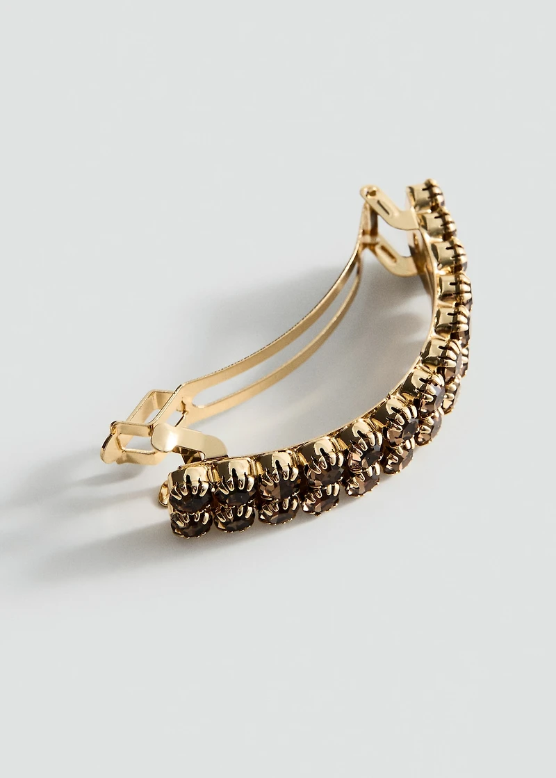 Crystal hair barrette