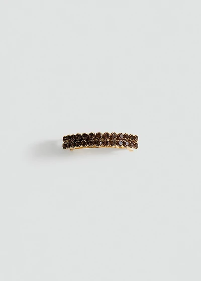 Crystal hair barrette