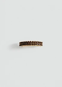 Crystal hair barrette