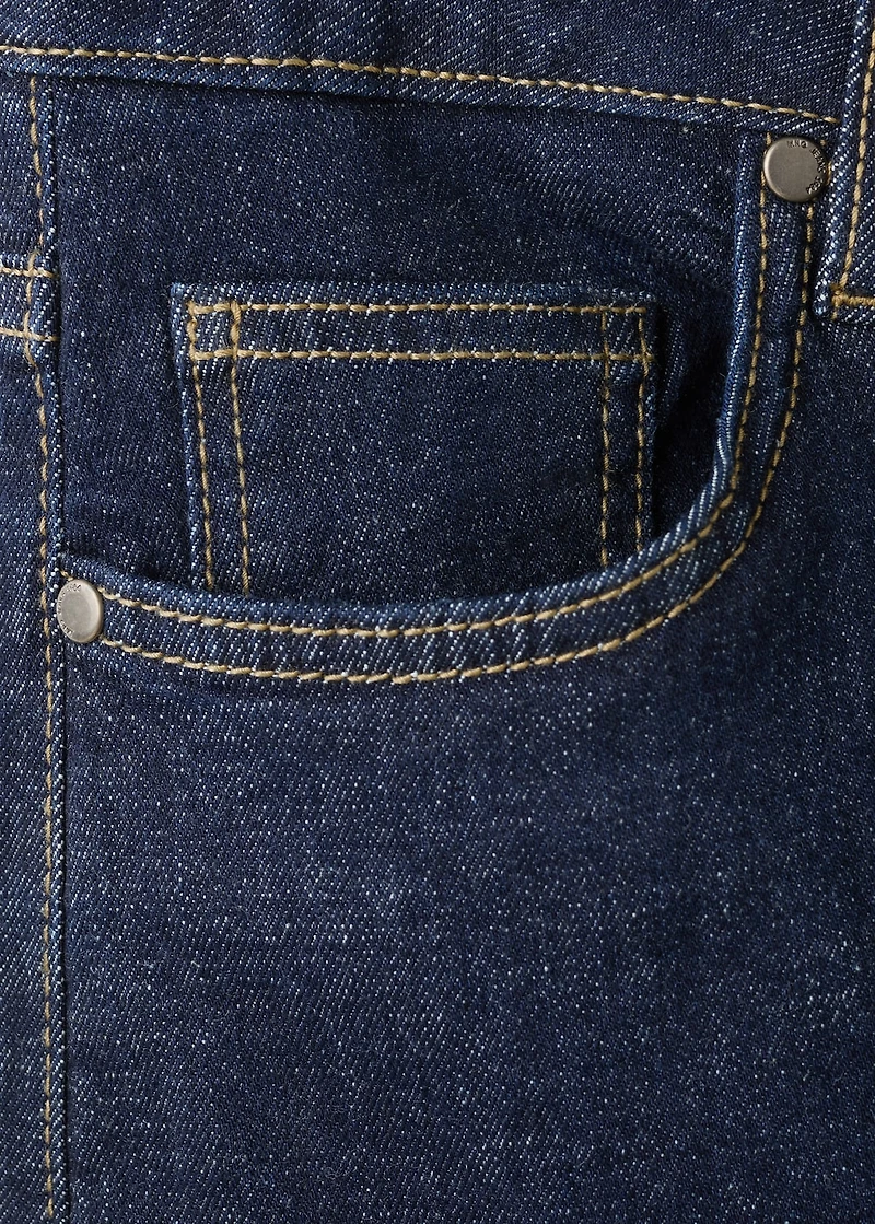 Flared jeans with drawstrings